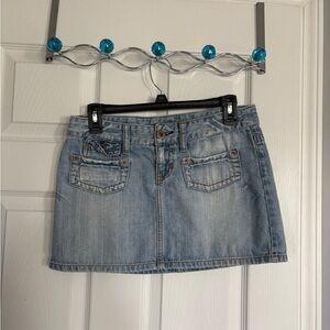 American Eagle Outfitters Light Blue Denim Mini Skirt